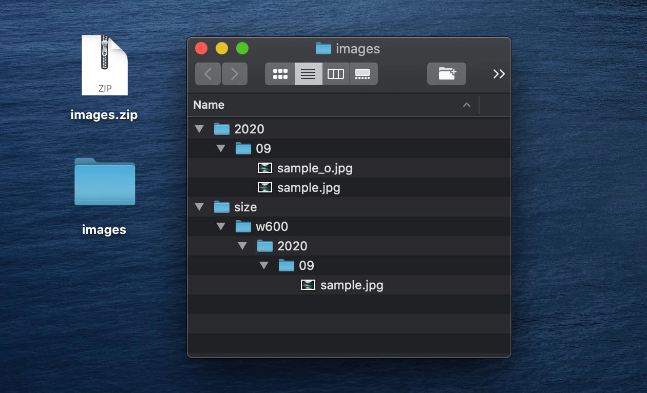 images in finder